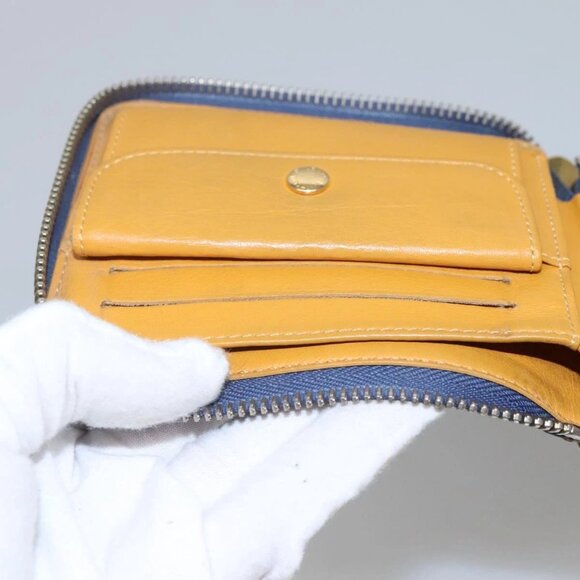 LOUIS VUITTON Monogram Denim Mini Zippy Wallet Wallet Blue M95342 LV Auth BD1131 - Picture 12 of 16